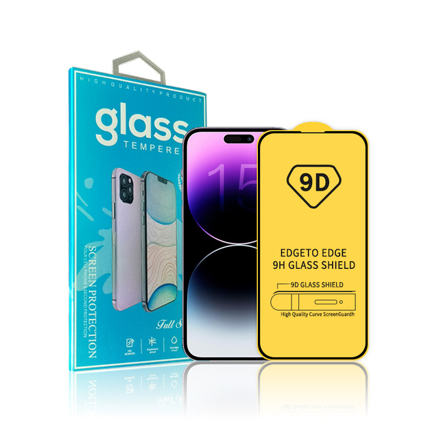 9D Tempered Glass Hight Quality 0.33mm 9H Tempered Glass for Iphone 15 14 13 12 11 Screen Protector