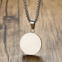 Collier chaîne en acier inoxydable personnalisé en gros, pendentif religieux Taoïsme Bodyguard Gossip, tendance géométrique, pour fiançailles, unisexe
