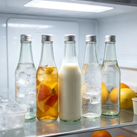 Bouteille en verre vide de 360 ml pour boissons, jus, stockage et emballage, usage domestique, vente en gros