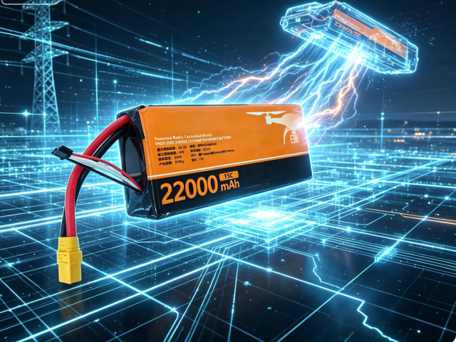 6S 12000mAh LiPo Battery Pack 22.2V 15C High Discharge for UAV Drone Multicopter