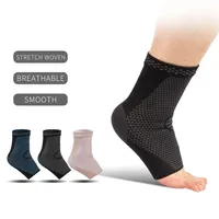 Soutien de cheville en nylon élastique tricoté Compression Manchon de cheville Protection contre les blessures sportives Chaussettes de soutien du pied