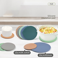 Ensemble de dessous-de-plat en silicone résistant à la chaleur pour l'alimentation des chiens, tapis à lécher et dessous-de-plat pour la cuisine