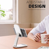 Support de téléphone multi-angle réglable Lamicall DP13, support de bureau entièrement pliable, station de charge, support antidérapant pour tablette