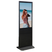 Écran d'affichage numérique sur pied de 32 pouces, moniteur d'affichage LCD intérieur, écran tactile IR pour centre commercial, commerce de détail, hôtel