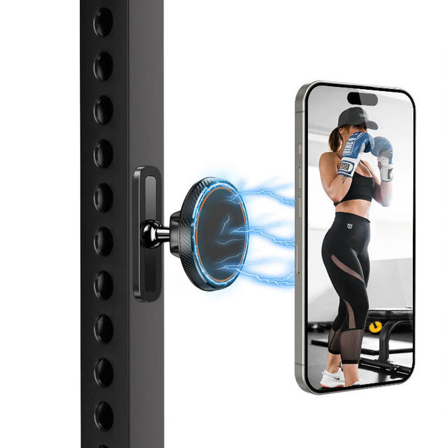 Easy-to-Use Gym Fridge Magnetic Phone Mount Double Sided Magnet Holder for Cellphone for Fitness Tracking
