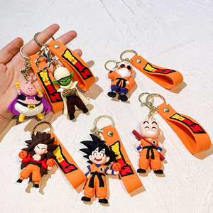 <span class=keywords><strong>Porte</strong></span>-clés 3D Anime <span class=keywords><strong>Dragon</strong></span> <span class=keywords><strong>Ball</strong></span> Saiyan Goku Vegeta en caoutchouc souple PVC, pendentif dessin animé, breloque, 1900 Designs - Product Image 2