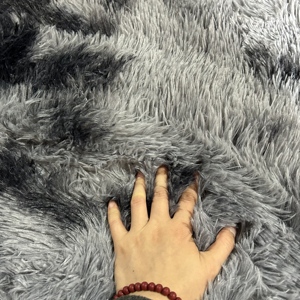 Tapis de sol en velours shaggy nordique minimaliste, tapis moelleux et doux pour chambre à coucher, salon, balcon, intérieur, siège de voiture - Product Image 2