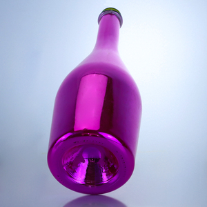 Botella de Vidrio Metálica Cromada Morada de Lujo de 750 ml para Champán, Vino y Licores, <span class=keywords><strong>Precio</strong></span> de Fábrica al por Mayor, Cristalería Decorativa - Product Image 4