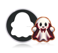 Pièce de collection en cuivre pur de 1 once, découpée sur mesure, en forme de fantôme d'Halloween, en lingot de cuivre fin .999 de 1 once