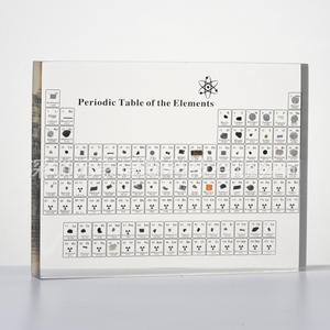 Tableau périodique des éléments en acrylique avec éléments réels intégrés, cadeau pour l'éducation et la décoration en chimie - Product Image 4