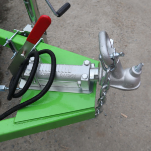 Remolque de Eje Único Verde para Automóviles / Con Rampas de Carga / Plataforma Plana para Transporte de Vehículos - Product Image 2