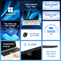 Ordinateur Portable Personnalisé 15,6 Pouces Intel N95 16 Go RAM – Noir/Blanc à Prix Abordable pour Étudiants et Bureau
