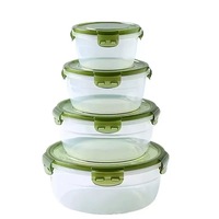 Bol de conservation alimentaire rond en plastique PP avec couvercle en silicone, pour nouilles instantanées, boîte à lunch pour étudiants, récipient alimentaire pour employés de bureau