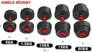 Mancuernas ajustables de PVC y cemento para entrenamiento de gimnasia, equipo portátil de levantamiento de <span class=keywords><strong>pesas</strong></span> para hombres y <span class=keywords><strong>mujeres</strong></span> - Product Image 2