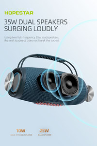 Hopestar-H53 Di Động Ngoài Trời Âm Thanh Loa Siêu Trầm Công Suất Cao Mini LED RGB Không Dây Cho <span class=keywords><strong>Bluetooth</strong></span> Loa Không Thấm Nước Tính Năng AC Điện - Product Image 2