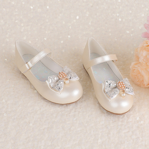 Children's shoesGirls Dress <strong>Shoes</strong> Mary Jane Flower Wedding Party <strong>Bridesmaids</strong> <strong>Shoes</strong> Glitter Princess Ballet Flats for Kid Toddler - Product Image 3
