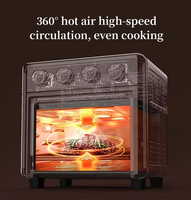 Friteuse à air multifonction personnalisée Four Bouton rotatif Double élément chauffant Friteuse à air Grille-pain