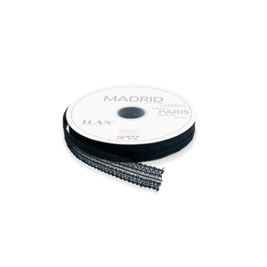 Nastro Tessuto ILAN 2.5Cm 27M Nero per Cinture e Accessori - Product Image 1