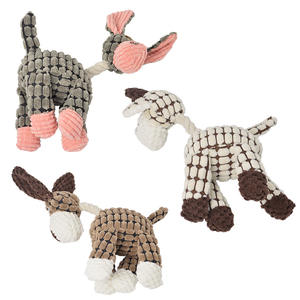 Toptan evcil hayvan ürünleri eşek köpek oyuncak şekli peluş isırmaya dayanıklı halat ile köpek oyuncak çiğnemek - Product Image 5
