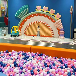 Structure de jeu intérieure commerciale pour enfants, avec toboggan en plastique et piscine à balles, prix direct usine, vente en gros - Product Image 3