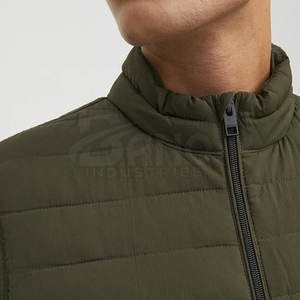 Top Vente Hiver Puffer Gilet Confortable Extérieur Laine Tissu 3D Motif Fait Pakistan Nylon Polyester Personnalisable Logo - Product Image 5