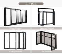 Solución Integral PA: Ventanas Corredizas de Vinilo de 3 Paneles para Terraza, Color Negro, con Mosquitera