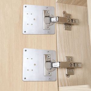 Placa de Reparación de Bisagras de Puerta de Cocina de Acero Inoxidable para Montaje de Herrajes de Muebles - Product Image 2