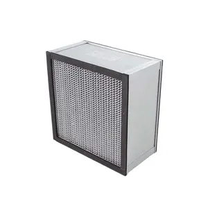 Melhor preço HEPA com sistema de ventilação AHU separador profissional tamanho personalizado H13 h14 filtro HEPA para capô de fluxo de ar laminar