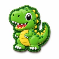 Badge en tissu chenille PVC souple en forme de fleur de dinosaure 3D en caoutchouc personnalisé pour sac à dos d'enfant avec fermeture auto-agrippante
