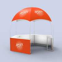 Tente d'auvent de cabine extérieure étanche personnalisée de 10x10FT avec photo et couleur de texte de logo de table-utilisation commerciale en toutes saisons
