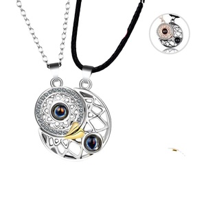 2025ใหม่สร้อยคอคู่รักฉายพระจันทร์เกาหลีสร้อยคอ<span class=keywords><strong>100</strong></span><span class=keywords><strong>ภาษา</strong></span>ฉันรักคุณสร้อยคอคู่รัก - Product Image 1