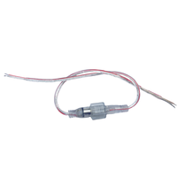 Connecteur étanche transparent haute qualité DC 5.5x2.1mm avec contact en cuivre, indice IP44, mâle/femelle, avec écrou de verrouillage pour personnalisation