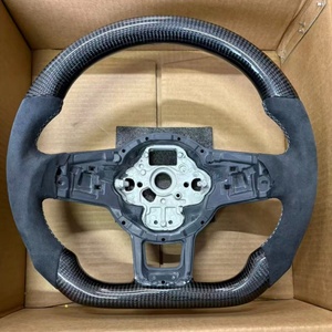 Volant de voiture en fibre de carbone pour Volkswagen Golf6 GolF7.5 GTI GTS <span class=keywords><strong>GLI</strong></span> Mk7 Mk6 GTD GTE R-Line CC Jetta Passat SCIROCCO - Product Image 3