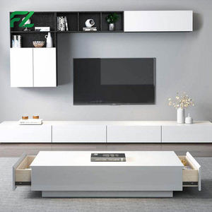 Mueble de TV Moderno de Lujo de 65 Pulgadas con Función de Almacenamiento, Panel de Aluminio en Forma de Panal, Mueble de Salón para Hotel y Apartamento - Product Image 4
