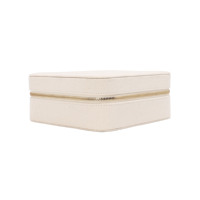 Boîte à bijoux de voyage à fermeture éclair, étui de rangement multi-compartiments pour boucles d'oreilles, colliers et bagues, en cuir PU durable et léger