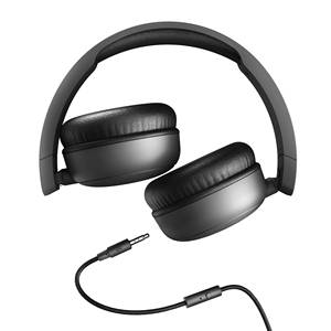 Casque audio Soundspire (100% plastique recyclé, câble détachable, microphone, assistant vocal) - Noir - Product Image 5