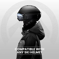 Masque de ski et snowboard cylindrique en TPU à porter par-dessus des lunettes, avec verres anti-buée pour hommes, femmes et jeunes, protection UV à 100 %