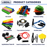 Bandes d'exercice Theraband en TPE personnalisables en couleur, rouleau de bandes de résistance durables sans latex pour l'entraînement physique