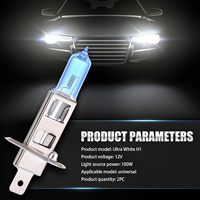 Bombilla Halógena H1 24V 100W Súper Blanca, de Vidrio de Cuarzo, para Faros Delanteros de Camiones, Luz Alta para Autos, Apta para la Mayoría de Autos, SUVs y Camionetas