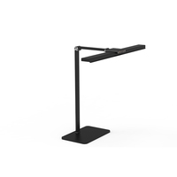Lampe de bureau LED 24W de style architecte avec bras en aluminium, CRI 95 élevé, lumière de travail professionnelle, intensité réglable, pliable, lampe de table