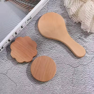 <span class=keywords><strong>Jaster</strong></span> Luxuriöser Holz-Handspiegel mit Gratis-Gravur des Namens als Geschenk zum Valentinstag, Neujahr, für Partys und Mädchen, Tragbar - Product Image 6
