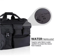 Sacoche pour ordinateur portable en polyester d'extérieur 17 pouces pour hommes, mallette multifonction avec sacs à main à bandoulière, mallette pour ordinateur portable
