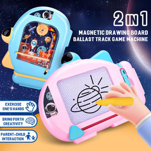 ของเล่นเด็กเสริมพัฒนาการ ระบายสี คลายเครียด เครื่องพินบอล 2-in-1 แบบพกพา กระดานวาดรูปแม่เหล็ก สำหรับเด็ก - Product Image 3