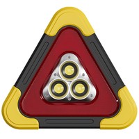 Multifunktionales Stativ-LED-Auto-Starthilfegerät Powerbank 12V Solarbetrieben Wiederaufladbar Blinkend Rot-Gelb ABS Notfall