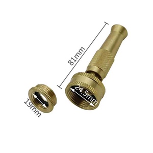 Brass <b>Quick</b> <b>Connector</b> Garden Irrigation Brass Spray Gun Lawn Watering Spray Gun Irrigation Hose Adjustable Pressure Washer - Product Image 2