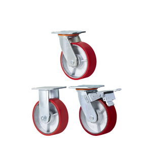 Roulettes industrielles SYSANJANG 4' 5'' 6'' - Roulettes robustes avec freins - Roulettes de verrouillage - Product Image 1