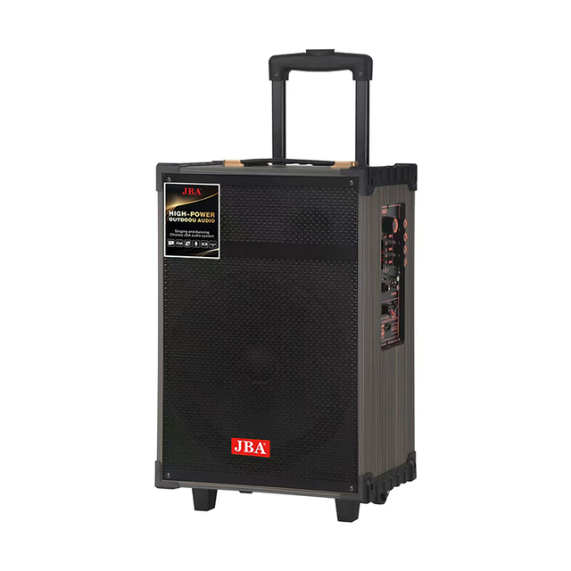 Whole sell 12 inches Sound Box  Karaoke Disco Flashing Light Trolley Speaker