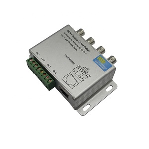 En alliage d'aluminium 4 Canaux Actif Balun Vidéo Passif Rohs Récepteur Émetteur 4CH UTP Cat5 RJ45 Soutien <span class=keywords><strong>HDCVI</strong></span>/AHD/ TVI Caméra - Product Image 2