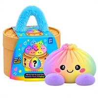 Peluche anti-stress en forme de boulette, panier vapeur, cadeau, figurine à collectionner, poupée souple et moelleuse pour enfants
