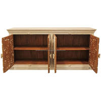 Meuble Armoire de détresse en bois Buffet de rangement antique Armoire de détresse médias en bois Polyvalent pour chambre d'hôtel